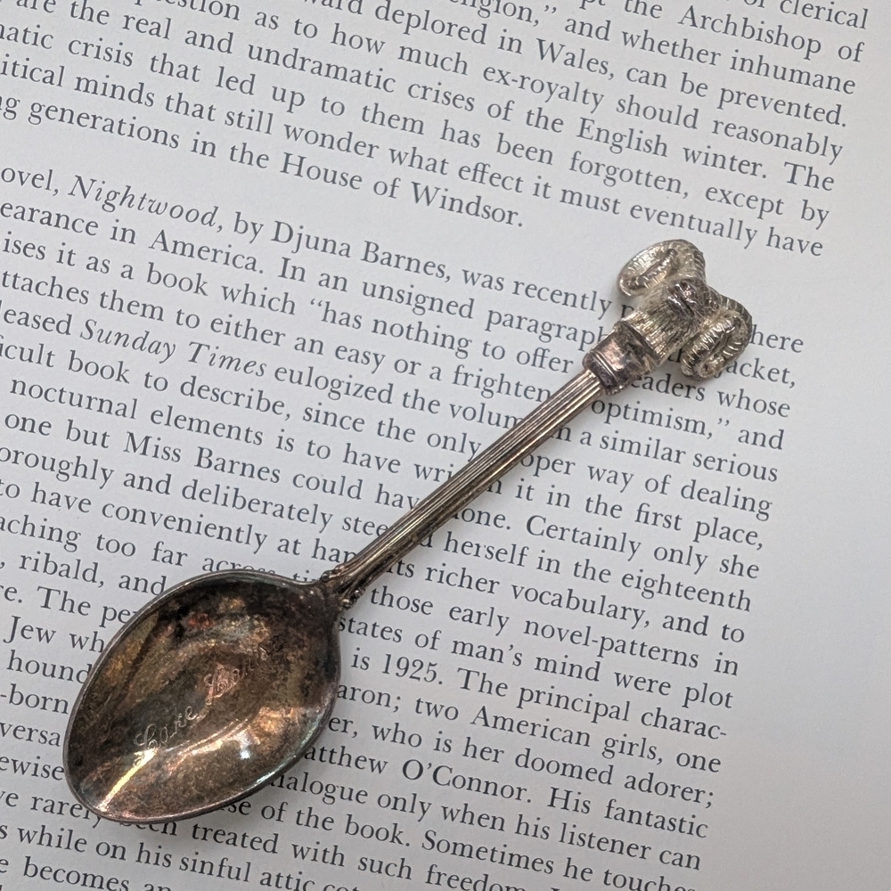 Vintage rams Head Spoon